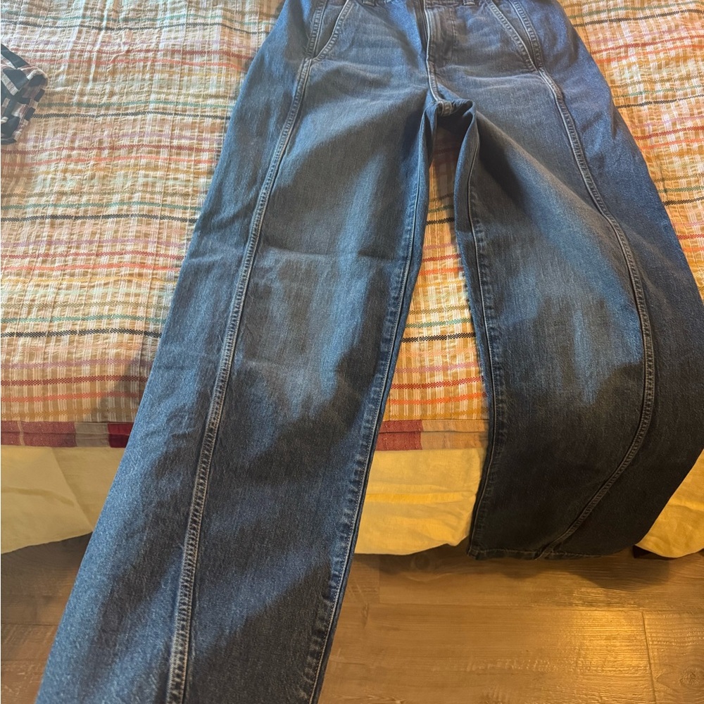 NWT Madewell TAPERED DENIM TROUSERS IN CONCHO WASH, size 26 - Picture 10 of 10